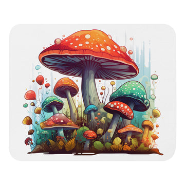 WHIMSICAL MUSHROOM GROVE Mouse Pad