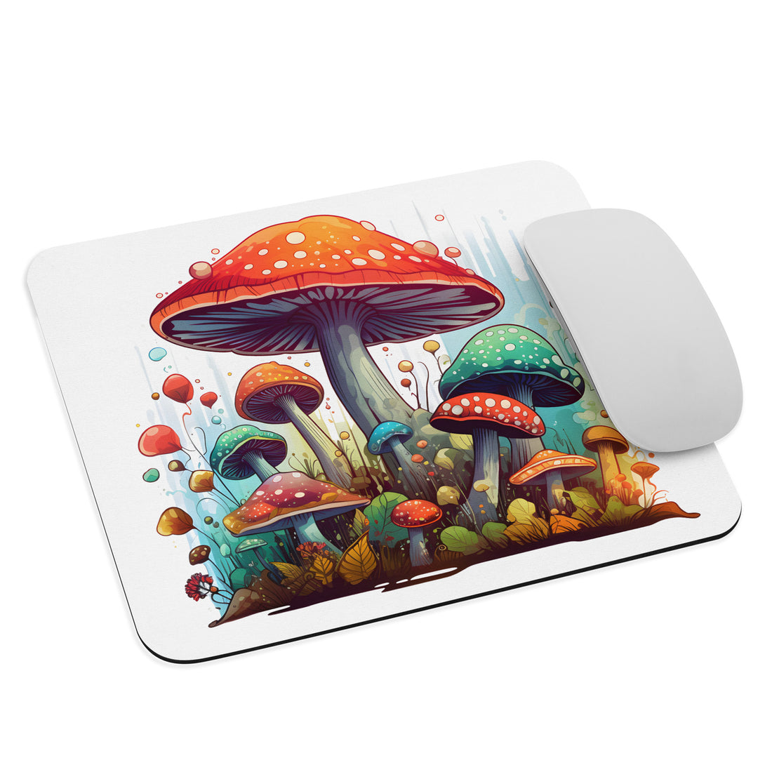 WHIMSICAL MUSHROOM GROVE Mouse Pad